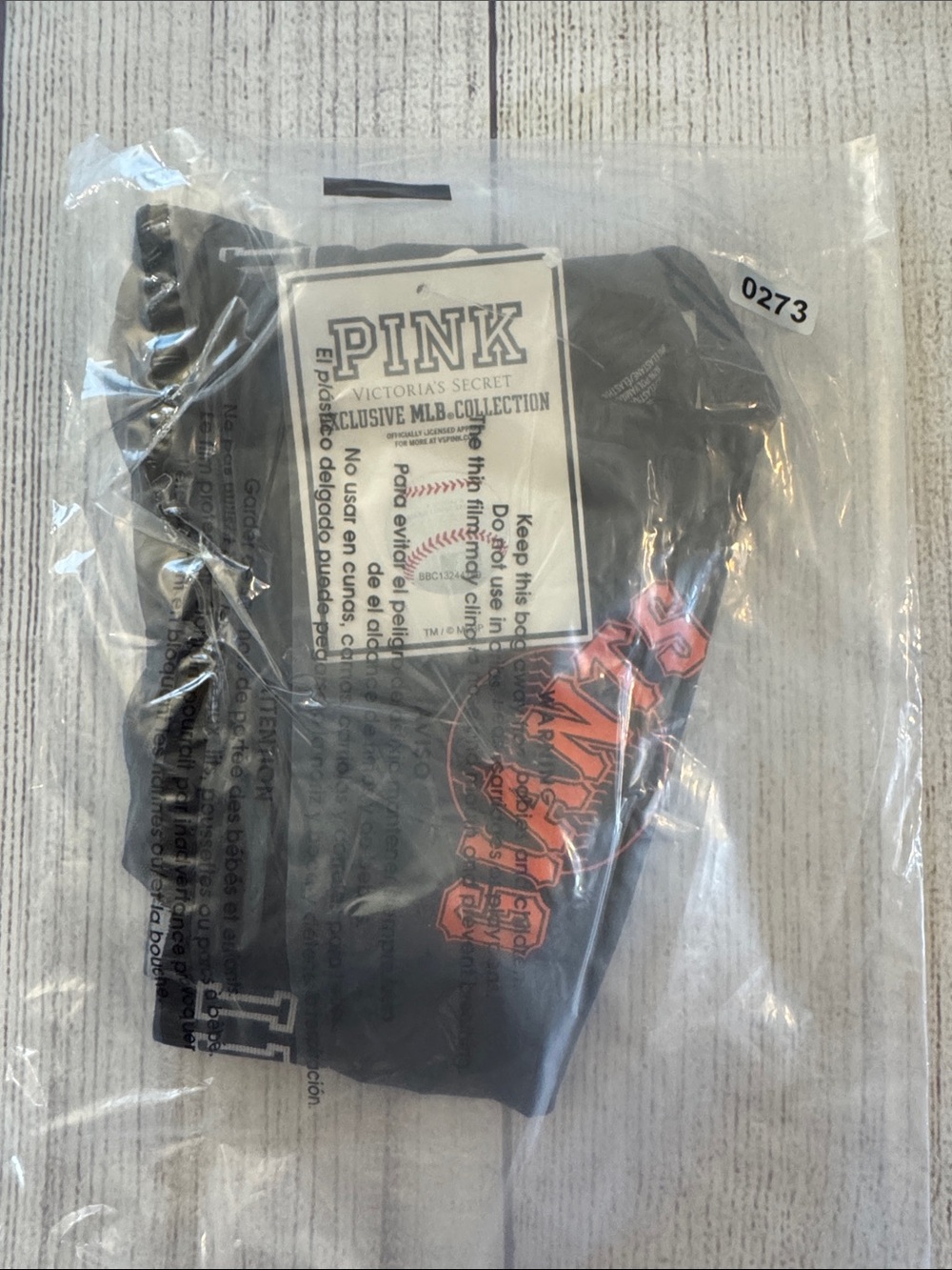 Victoria's Secret Pink San Francisco Giants MLB Bralette Size Medium NWOT SF - Picture 5 of 5